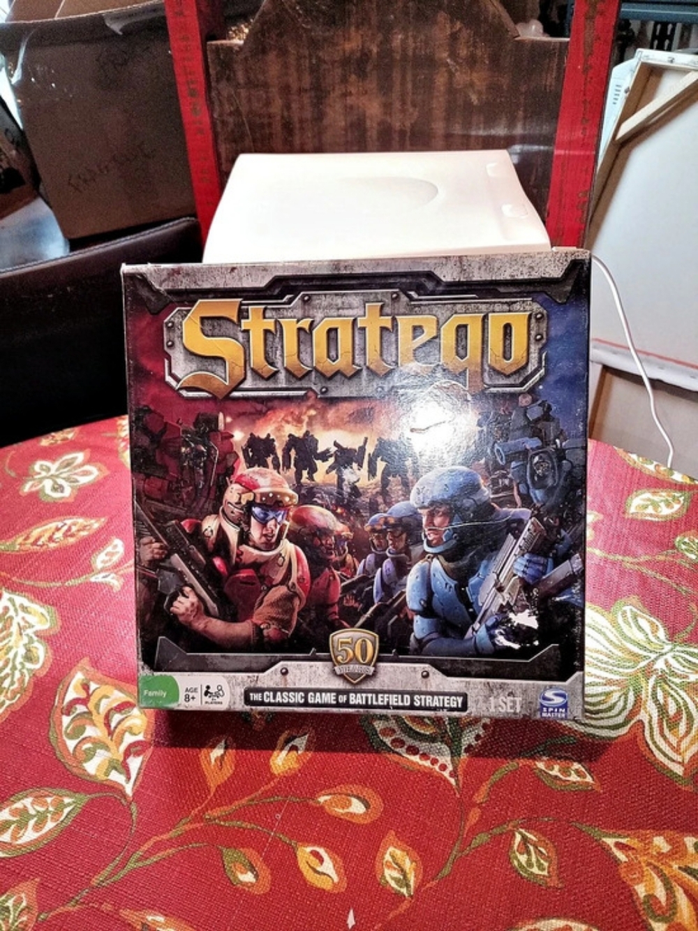 Hasbro Stratego Board Game Red & Blue Like New